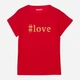 T-shirt damski luźny KOLORLI Love One Size Czerwony (5903738175017) - obraz 7