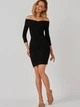 Sukienka damska elegancka KOLORLI Claire 36 Czarna (5903738175383) - obraz 4
