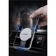 Автомобильный держатель для смартфона 4.7-6.5" Ugreen LP130 Gravity Drive Air Vent Mount 63-88мм 40907 Черный - изображение 3