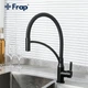 Смеситель для кухни с гибким изливом Frap F4552-6 черный - изображение 2