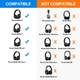 Амбушури для навушників New Bee NB-BE3 Black для BOSE Beats Studio 2 BOSE Beats Studio 3 (NB-BE3) - зображення 2