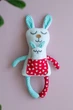Мягкая игрушка-сплюшка Зайчик WooolyWool ручной работы - изображение 2