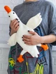 Мягкая игрушка-сплюшка Гусь WooolyWool ручной работы - изображение 6