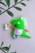 Мягкая игрушка-сплюшка Дракончик WooolyWool ручной работы - изображение 4