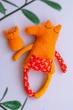 Мягкая игрушка-сплюшка Лисичка WooolyWool ручной работы - изображение 6