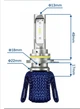 Автомобільні світлодіодні лампи з цоколем HIR2 PHILIPS LED 11012UEPX2 (01091) - зображення 4
