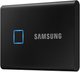 Dysk SSD Samsung Portable T7 TOUCH 1TB USB 3.2 Type-C Czarny (MU-PC1T0K/WW) External - obraz 2