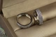 Сережки кільця Хuping Jewelry з камінням ззаду дірочки 1.6 см сріблясті - зображення 2