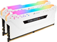 RAM Corsair DDR4-3200 32768MB PC4-25600 (zestaw 2x16384) Vengeance RGB Pro biały (CMH32GX4M2E3200C16W) - obraz 2