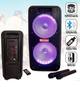 Акустична система UBL 1010 Partybox з MP3 USB/ SD/ FM радіо/ Bluetooth/ Акумулятор/ 2 радіомікрофона - зображення 1