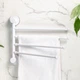 Держатель для полотенец клейкий MBM HOME BP-28 WHITE/GRAY белый/серый - изображение 6