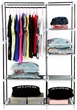 Тканевый шкаф для вещей Ason Storage Wardrobe 88105 2 секции 105 х 45 х 170 см Розовый (51692PI) - изображение 2