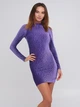 Платье вечернее короткое летнее женское H&M FL0902509 M Фиолетовое (DN4000000240025) - изображение 1