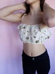 Топ бежевый в цветочный принт ZARA 9952 M (30) - изображение 7