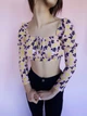 Топ с длинными рукавами в цветочный принт Boohoo Розовый ( 10380 S/42 ) - изображение 3