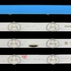 LED підсвітка Sony TV 49" CCB49 18LS49 MBL-49039D615SN2 KD-49X9000F XBR-49X900F&nbsp;KD-49XF9005 6pcs=1set - изображение 2