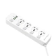 Фільтр живлення ProLogix Premium (PR-SC4408W) 2.5 кВт, 4 розетки, 4 USB, 2 м, з вимикачами, білий - зображення 5