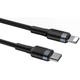 Дата кабель USB-C to Lightning 1.0m 18W 2.1A Cafule Black-Grey Baseus (CATLKLF-G1) - изображение 6