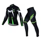 Костюм вело X-Тiger XM-CT-013 кофта с длинным рукавом + штаны Green S - изображение 1