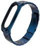 Ремінець MiJobs V-shape металевий для Xiaomi Mi Band 5/6/4/3 Blue (mrk0026) - изображение 1