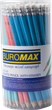 Набор карандашей графитовых Buromax Pastel HB с ластиком ассорти 100 шт (BM.8526) - изображение 2
