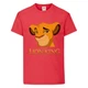 Футболка детская Король Лев (Lion King) красная (LK-simba-red) 128 см - изображение 1