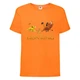 Футболка дитяча Король Лев (Lion King) помаранчева (LK-friends-3-orange) 140 см - зображення 1