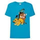 Футболка детская Король Лев (Lion King) голубая (LK-friends-blue) 164 см - изображение 1