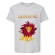 Футболка детская Король Лев (Lion King) серая (LK-simba-3-gray) 128 см - изображение 1