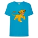 Футболка детская Король Лев (Lion King) голубая (LK-simba-5-blue) 128 см - изображение 1
