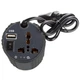 Автомобільний інвертор Porto 12V/220V 150W, USB, ионизатор, Black (MNY-150B) - изображение 3