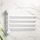 Держатель для полотенец клеящийся MBM HOME BP-28 WHITE/GRAY Бело-Серый - изображение 3