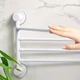 Держатель для полотенец клеящийся MBM HOME BP-28 WHITE/GRAY Бело-Серый - изображение 9
