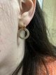 Серьги Xuping Jewelry кольцо в кольце 2,5 см золотистые - изображение 2