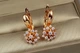 Сережки Xuping Jewelry весняна квітка 2.1 см золотисті - зображення 2