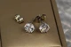 Серьги гвоздики Xuping Jewelry камешки на шесть креплений 7 мм серебристые - изображение 2