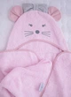 Пеленка после купания Baby Veres Mouse pink 80х120 см 190.50 - изображение 1
