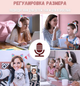 Беспроводные Bluetooth наушники с подсветкой кошачьи ушки CAT EAR RGB Розовые - изображение 7