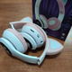 Беспроводные Bluetooth наушники с подсветкой кошачьи ушки CAT EAR RGB Розовые - изображение 14