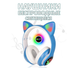 Наушники Bluetooth CAT EAR RGB беспроводные с подсветкой кошачьи ушки Синие - изображение 2