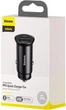 Автомобильное зарядное устройство Baseus Circular Metal PPS Car Charger Быстрая зарядка Quick Charge 4.0 + Power Delivery 3.0 30W USB + Type-C 5A Зарядка в авто (CCYS-C01) Black - изображение 13