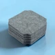 Набор из 12 подставок костеров под чашки кружки 10*10 см Anthracite-0912 серый - изображение 1