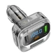 Автомобільний FM-Трансмиттер модулятор зі швидкою зарядкою HOCO E75 |2USB/Type-C PD30W+QC3.0| Чорний - зображення 3