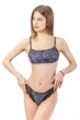 Комплект женский кружевной топ и стринги Felisiya Lingerie Сиреневый с черным 2002+220-079x170/774 L - изображение 2
