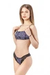 Комплект женский кружевной топ и стринги Felisiya Lingerie Сиреневый с черным 2002+220-079x170/774 L - изображение 3