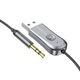 Аудио-адаптер Bluetooth aux гарнитура в машину адаптер BOROFONE BC44 |BT5.0| Черный - изображение 3