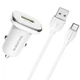 Авто зарядное устройство с быстрой зарядкой + кабель Type-C BOROFONE BZ12A |1USB, QC3.0 18W| Белый - изображение 1