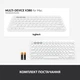 Клавіатура Logitech K380 for MAC Multi-Device Bluetooth UA Off-White (920-010407) - зображення 9