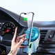 Автомобильный держатель (автодержатель) для телефона с беспроводной зарядкой магнитный на воздуховод Usams 15W AirVent - изображение 6