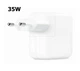 Мережевий зарядний пристрій 35W Foxconn Orig 2*USB-C зарядний пристрій для iPhone, iPad, AirPods, Apple Watch MNWP3 - зображення 1